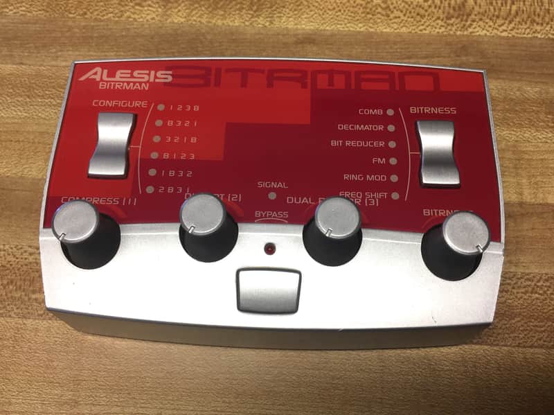 Alesis Bitrman bit crusher/frequency shifter w/ expression pedal mod, bypass looper image 1