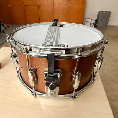 RARE Tama DKP137MRK 7x13" Soundworks Kapur Snare Drum 2010s - Matte Brown Natural image 2