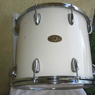 Slingerland HSS Lite 90s era White Lacquer Rack Tom 15X13 Stick Saver Hoops Beautiful NOS Cond! image 12