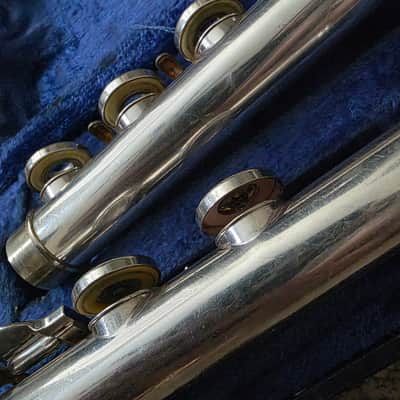 DeFord USA (Emerson) Flute Open Hole Uncommon Model C Foot Inline G & Case- Read image 8