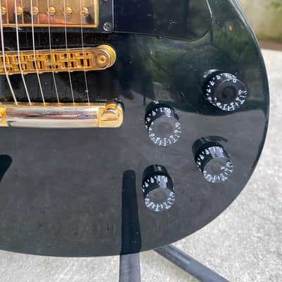 Gibson Les Paul Studio Push Pull Tone Guitar Center Exclusive- Ebony Gold Hardware image 8