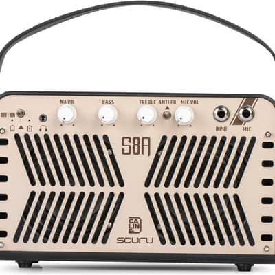 Caline Scuru S8A 20W Acoustic Guitar Amplifier Portable Practice Amp Battery image 2