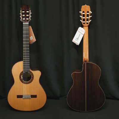 New Jose Ramirez Cedar Estudio 140 CWE Acoustic Electric Classical Nylon String Guitar w/ Logo'd Hard Case image 2