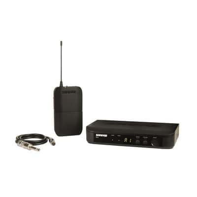 Shure BLX14 Bodypack Guitar or Bass Wireless System, H9:512.125-541.800 MHz, Includes BLX4 Wireless Receiver, BLX1 Bodypack Transmitter, WA302 Instrum image 1