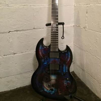 ESP LTD SG Viper Biotech Limited Edition Custom Graphics Guitar EMG's LVIPERVBT image 2