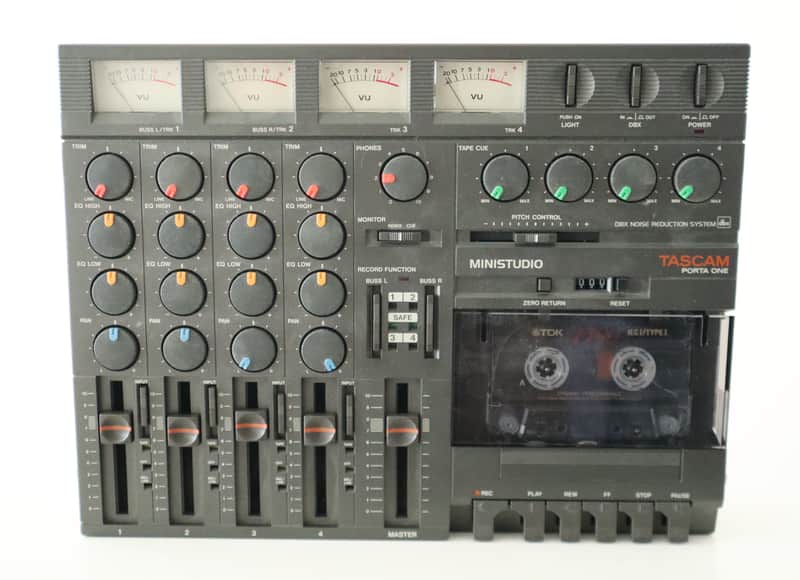 TASCAM Porta One Ministudio 4-Track Cassette Recorder 1980s - Gray image 1