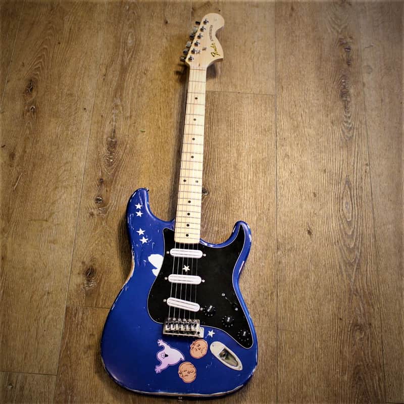 Custom-built, hand-painted, Billy Corgan (Smashing Pumpkins) “Ghost” guitar image 1
