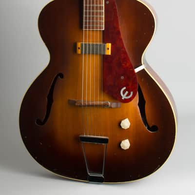 Epiphone  Zephyr Arch Top Hollow Body Electric Guitar (1949), ser. #25768, black tolex hard shell case. image 3