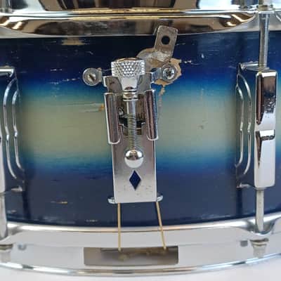 Leedy 5.5x14"Blue/Silver Duco Snare Drum 8-Lugs+3Pt 50s Slingerland SlingerLeedy image 6