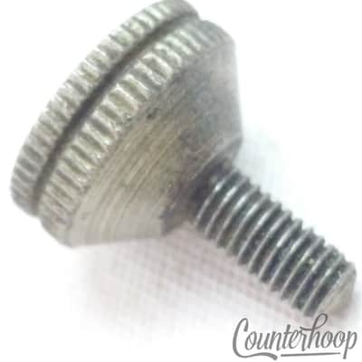 Ludwig? Nickel Set Screw Thumb Tension Rod Straight Knurling Vintage 40s USA image 2