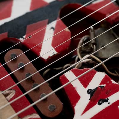 Custom Van Halen Frankenstrat Frankenstein Stratocaster Tribute Met Museum Custom image 16