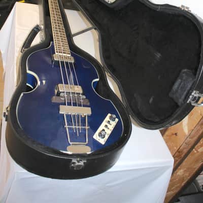 Hofner Contemporary Series Violin Bass Blue With Hard Shell Case image 16