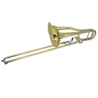 Schiller Studio Bandleader Double Bell Trombone Gold image 6