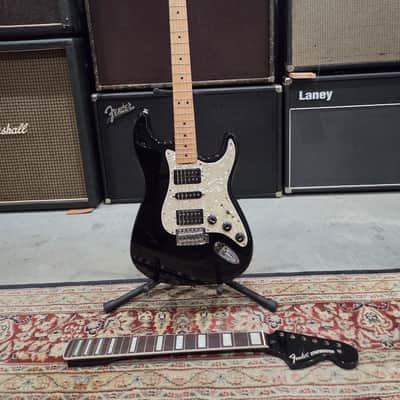 Fender HSH Partscaster Strat W/ Squier Neck & Dimarzio PUs - 1998 - Black (C013-G27)