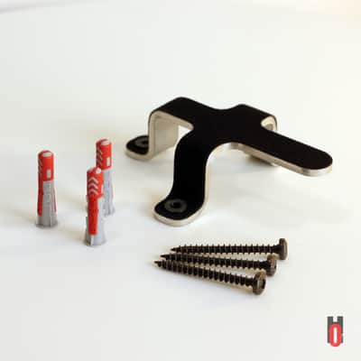 Patented invisible guitar wall hanger compatible FenderÂ® with rectangular plate - 3 kits image 8
