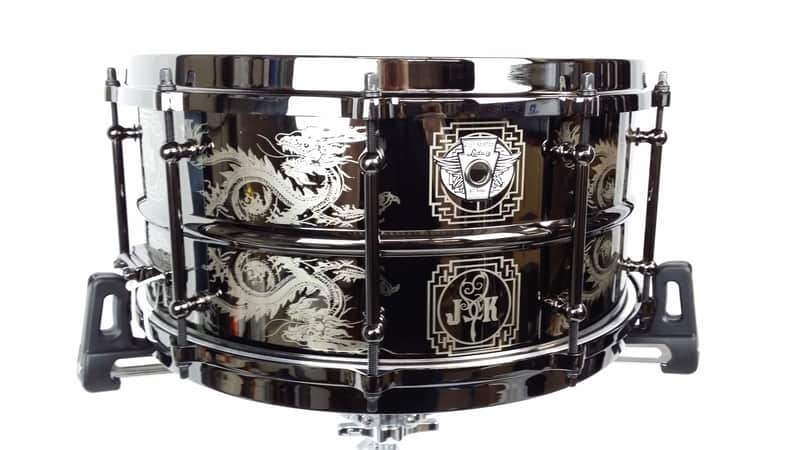 Ludwig LW6514JK Joey Kramer "Hit Hard" Signature 6.5x14" Engraved Brass Snare image 1