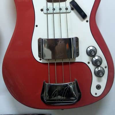 Vox Symphonic Bass made in ENGLAND 1960s Red image 1