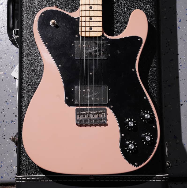 Fender Custom Shop 72 Tele Deluxe Closet Classic Aged Shell Pink image 1