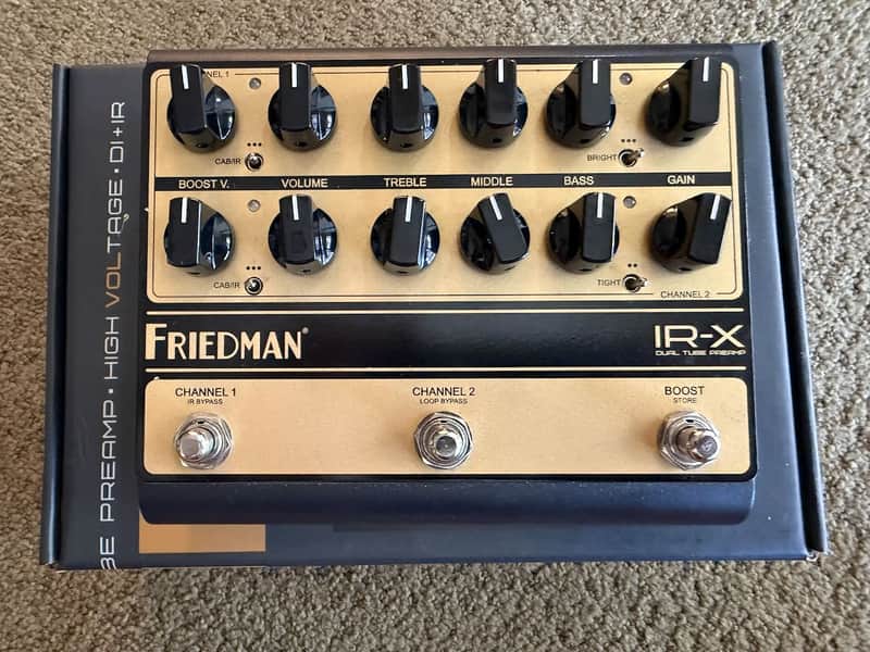 Friedman IR-X Dual Tube Preamp 2023 - Present Gold / Black image 1