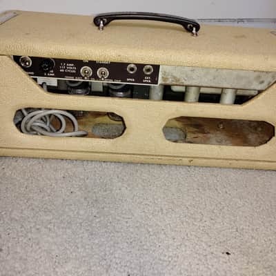 1962 Fender Bassman, "Brown Face', 6G6-B, With Fender Amp Cover image 5