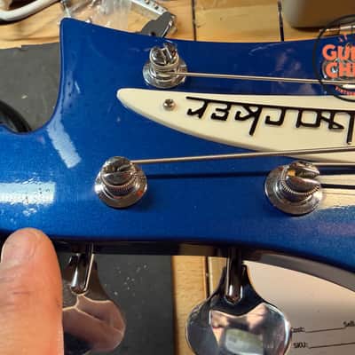 2002 Rickenbacker 4003 Midnight Blue Rare Color Hipshot Bridge OHSC image 14