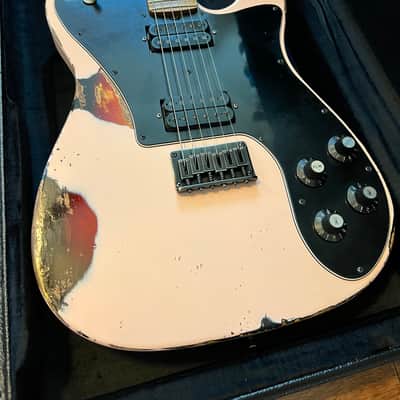 Friedman Vintage T 2024 - Roasted Flame Maple Neck - Shell Pink Over 3TSB image 1