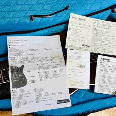 Caparison TAT II 2008 Crimson With Reunion Blues Case & All Paperwork image 2