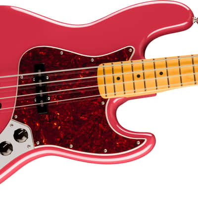 Fender American Professional Classic Jazz Bass, Maple Fingerboard, Faded Dakota Red image 2