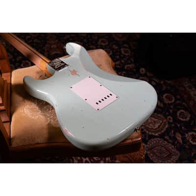 Fender Custom Shop LTD Fat 1954 Stratocaster Relic MN Faded Aged Surf Green image 5