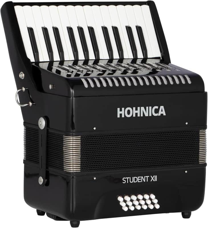 Hohner Student II X 18-Bass Piano Accordion Black image 1
