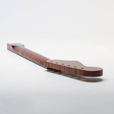 Allparts Select "Licensed by Fender®" AAA+ Roasted Flame Maple "VIN-MOD" Deluxe Replacement Neck for Jazzmaster® - Poly Finish - Bound with Block Inlays image 12