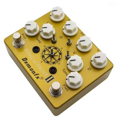 Demonfx KING of DRIVE II V4 Overdrive + Distortion PRO Dual Guitar FX Pedal US SHIP image 2