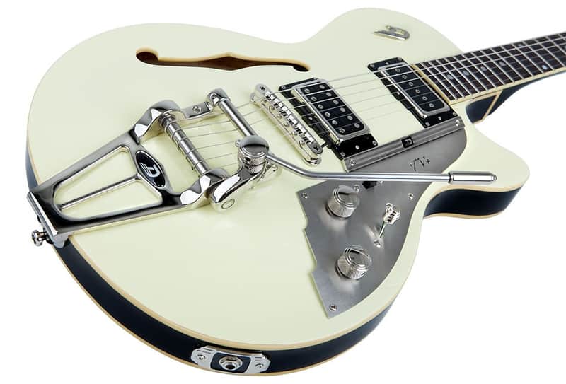 Duesenberg Starplayer TV Vintage Black Plus, Piezo Pickup image 1