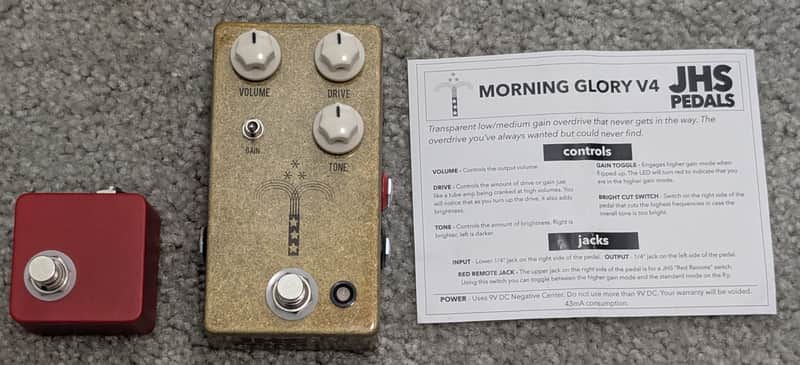 JHS Morning Glory V4 plus Red Remote switch image 1