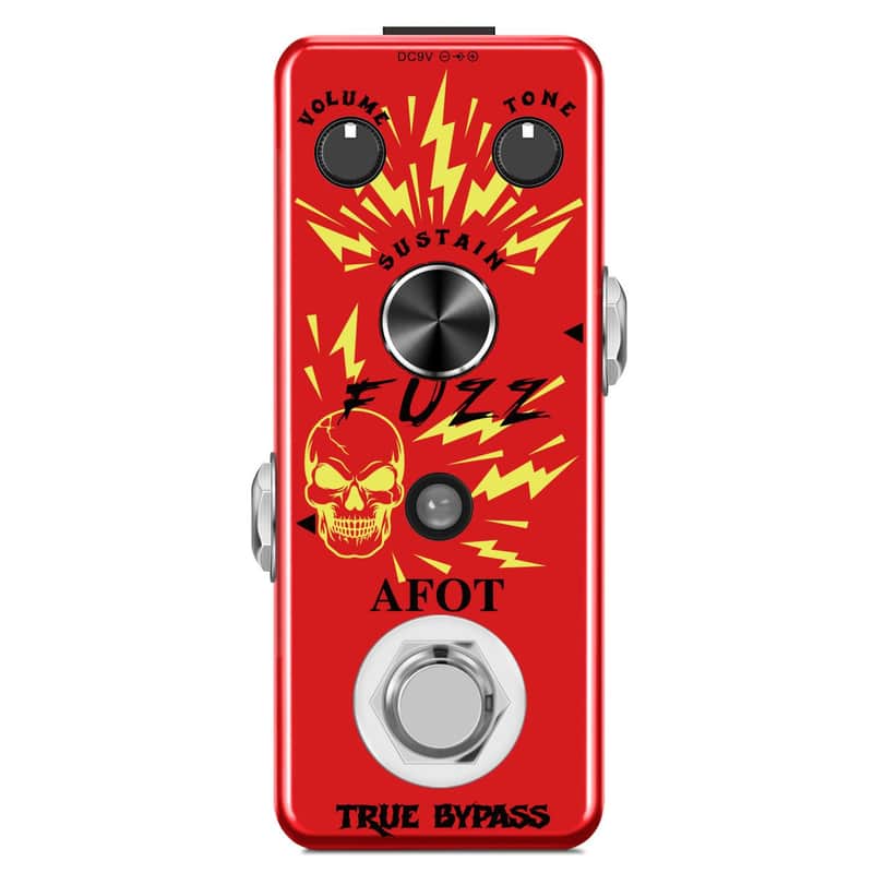 Classic Fuzz Guitar Pedal Vintage Fuzz Mini Guitar Effects Pedal Traditional Fuzz Effect, Plump and Rich Tone,Guitar Effects Pedal True Bypass image 1