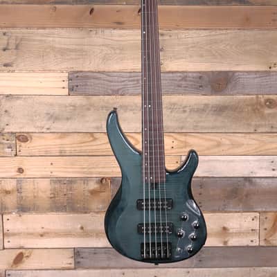 Yamaha TRBX605FM 5-String Bass Guitar Indigo Blue image 4