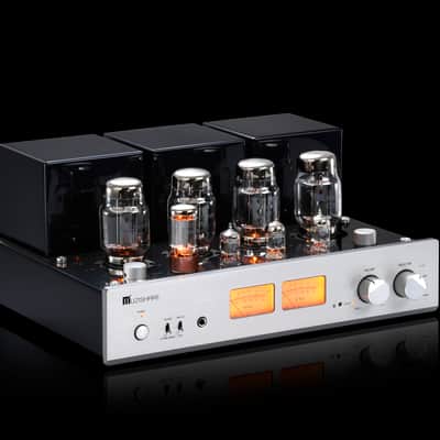 MUZISHARE 7 Push-Pull Vacuum Tube Integrated Amplifier, MM Phono Amplifier, XLR Input, Output Power 25Wx2 or 45Wx2, with Remote Control, AC115 and AC230 Switchable image 2