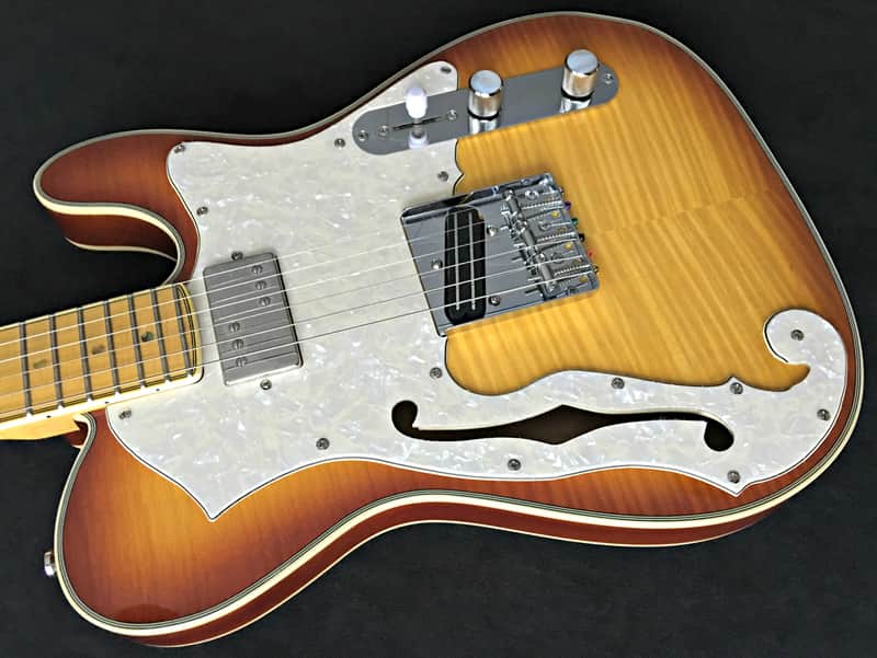 PT BERGER "BAKERSFIELD" RODEO DeLUXE Custom Thinline Tele Hybrid DoubleAAA Vintage Iced Tea Boutique image 1