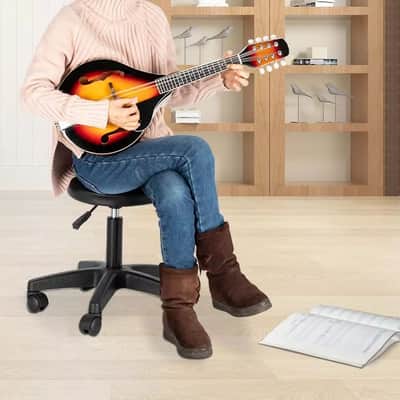 A-Style Cambered Wood Mandolin – 4 Pairs of Strings, High Quality image 4