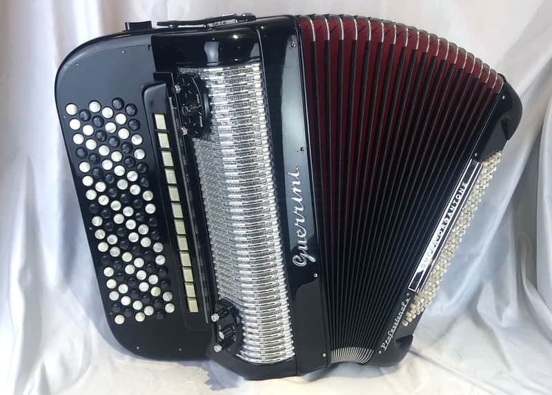 6560 - Black Guerrini Professional Super-Organtone 6 Row Chromatic