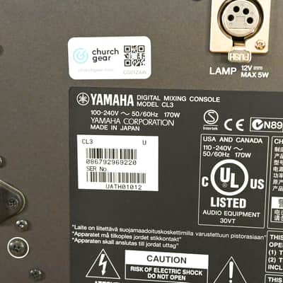 Yamaha CL3 Digital Audio Mixing Console CG01ZAW image 13