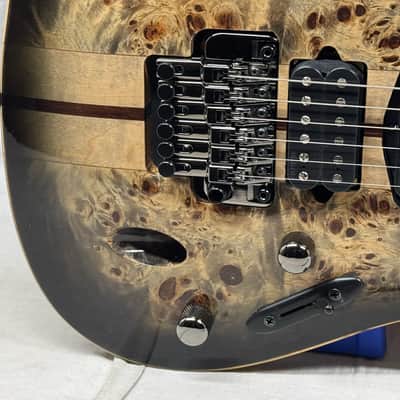 Ibanez Premium Line S Series saber S1070PBZ S1070 pbz 1070 Guitar with Gig Bag 2023 - Charcoal Black Burst image 5