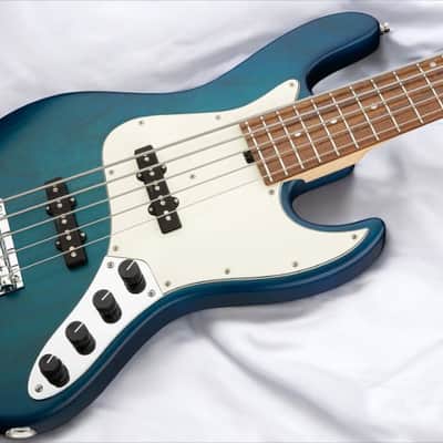 Sadowsky MetroLine 21-Fret Vintage J/J Bass-Red Alder Body-5 String-Bora Blueburst Transparent Satin image 1