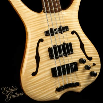2023 Warwick Custom Shop Masterbuilt Infinity Flamed Maple 5 String - Natural Transparent High Polish image 6