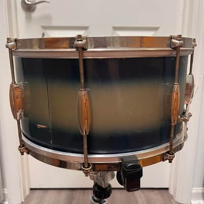 Slingerland No. 157 14x7" Student Model Snare Drum 1940s - Blue Duco image 5