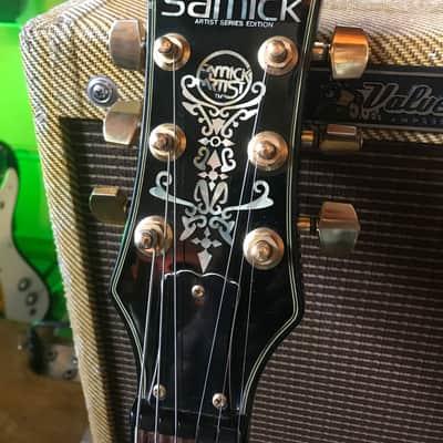 Samick Artist Series SAB 650 Birdseye 1995 Burgundy image 3