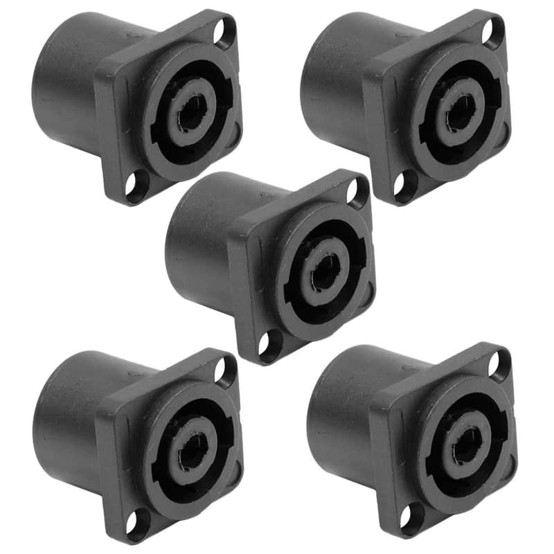 Seismic Audio SAPT240-5PACK 4-Pole Speakon Panel Mount Cable Connectors (5-Pack) image 1