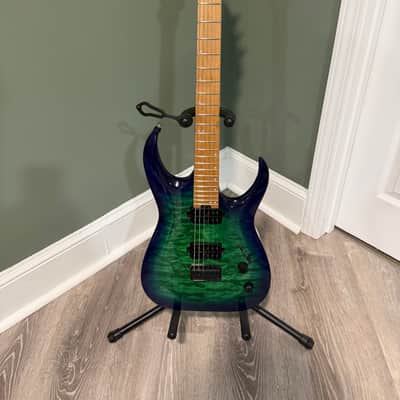 Jackson Pro Series Misha Mansoor Signature Juggernaut HT6QM with Caramelized Maple Fretboard 2019 - Present - Chlorine Burst image 1