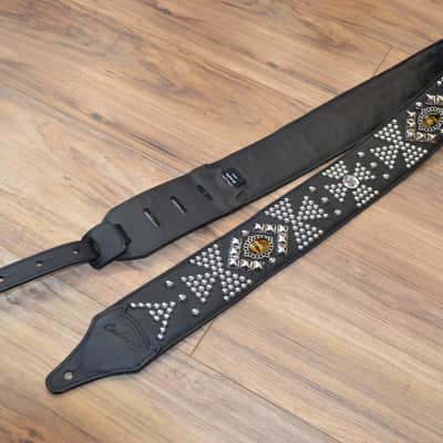 Carlino Custom Templar Tigereye Crystal Black Leather Strap image 4