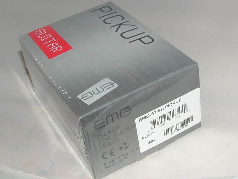 EMG 57-8H Passive Mount 8 String Active Pickup (Black)  New with Warranty image 1